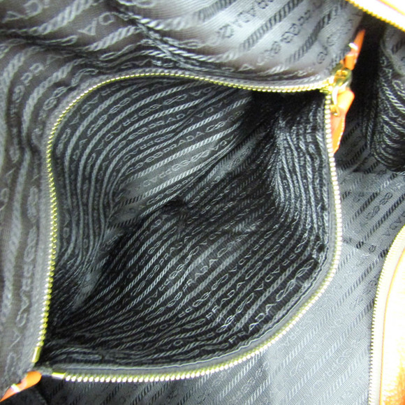 PRADA Leather Boston Bag in Orange - Picture 11 of 15